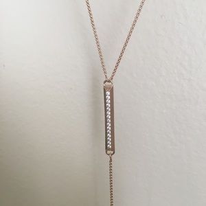 Kendra Scott Shelton lariat necklace in rose gold
